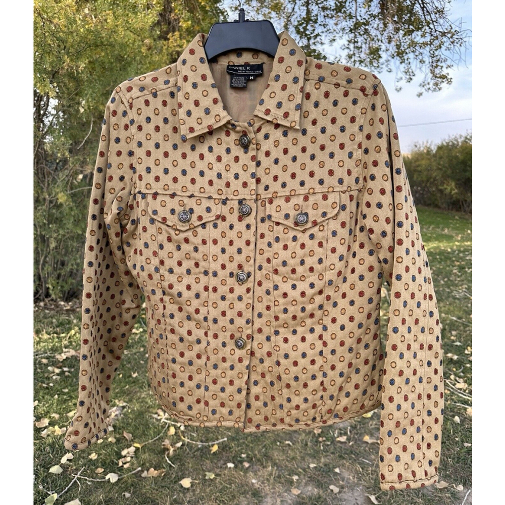 Daniel K Vintage Button Jacket Blazer Women Medium Long Sleeves Pockets Business